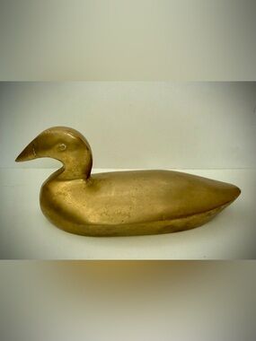 Vintage Small Solid Brass Duck Windcurrent Collection Dover Delaware USA